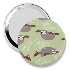 Sloths-pattern-design 3  Handbag Mirrors by Simbadda