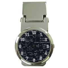 Mathematical-seamless-pattern-with-geometric-shapes-formulas Money Clip Watches by Simbadda