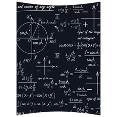 Mathematical-seamless-pattern-with-geometric-shapes-formulas Back Support Cushion by Simbadda