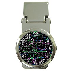 Math-linear-mathematics-education-circle-background Money Clip Watches by Simbadda