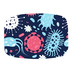 Seamless-pattern-microbes-virus-vector-illustration Mini Square Pill Box by Simbadda