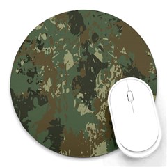 Camouflage-splatters-background Round Mousepad by Simbadda