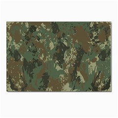 Camouflage-splatters-background Postcards 5  X 7  (pkg Of 10) by Simbadda