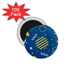 Flat-design-geometric-shapes-background 1 75  Magnets (100 Pack)  by Simbadda