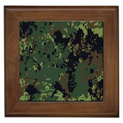 Military-background-grunge---- Framed Tile by Simbadda