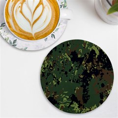 Military-background-grunge---- Uv Print Round Tile Coaster by Simbadda