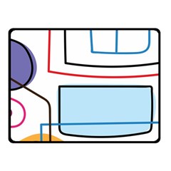Sketch Line Art Doodles Design Fleece Blanket (small) by Grandong