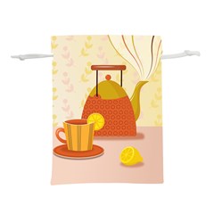 Tea Pot Cup Drawing Lightweight Drawstring Pouch (l) by Grandong