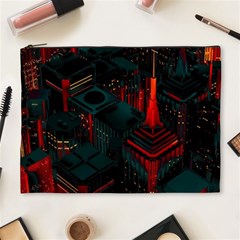 A Dark City Vector Cosmetic Bag (xl) by Proyonanggan