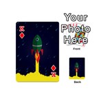 Rocket Halftone Astrology Astronaut Playing Cards 54 Designs (Mini) Front - DiamondK