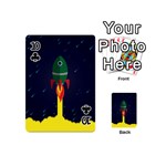 Rocket Halftone Astrology Astronaut Playing Cards 54 Designs (Mini) Front - Club10