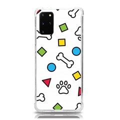 Dog Paw Seamless Pattern Footprint Bone Samsung Galaxy S20plus 6 7 Inch Tpu Uv Case by Bangk1t