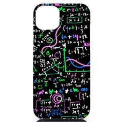 Math Linear Mathematics Education Circle Background Iphone 14 Plus Black Uv Print Case by Bangk1t