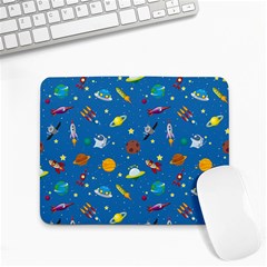 Space Rocket Solar System Pattern Small Mousepad by Bangk1t