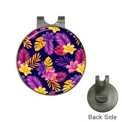 Tropical Pattern Hat Clips With Golf Markers by Bangk1t