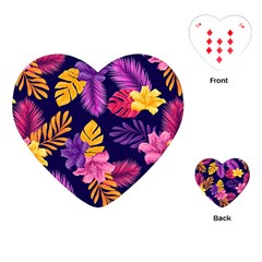 Tropical Pattern Playing Cards Single Design (heart) by Bangk1t