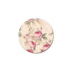Roses Plants Vintage Retro Flowers Pattern Golf Ball Marker (10 Pack) by Bangk1t