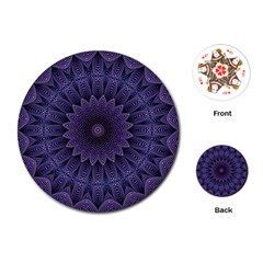Shape Geometric Symmetrical Symmetry Wallpaper Playing Cards Single Design (round) by Bangk1t