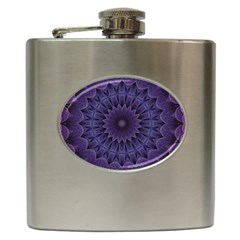 Shape Geometric Symmetrical Symmetry Wallpaper Hip Flask (6 Oz) by Bangk1t
