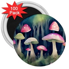Mushroom Fungus 3  Magnets (100 Pack) by Ravend