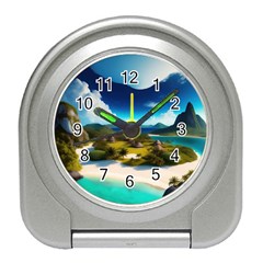 Beach Island Nature Travel Alarm Clock by Ravend