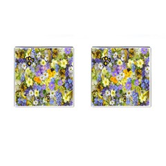 Spring Flowers Cufflinks (square) by artworkshop