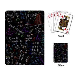 Mathematics  Physics Maths Math Pattern Playing Cards Single Design (rectangle) by Grandong