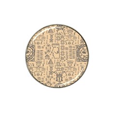 Aztec Tribal African Egyptian Style Seamless Pattern Vector Antique Ethnic Hat Clip Ball Marker (4 Pack) by Grandong