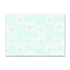 Mazipoodles Bold Daisies Spearmint Sticker A4 (10 Pack) by Mazipoodles