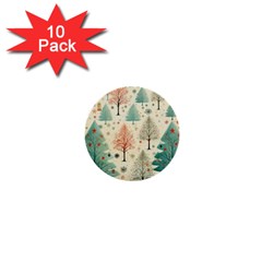 Christmas Tree 1  Mini Buttons (10 Pack)  by pakminggu
