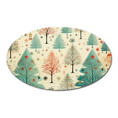 Christmas Tree Oval Magnet by pakminggu