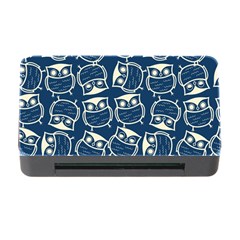 Cute Seamless Owl Background Pattern Memory Card Reader With Cf by Bedest