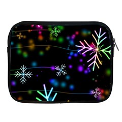 Snowflakes Snow Winter Christmas Apple Ipad 2/3/4 Zipper Cases by Bedest