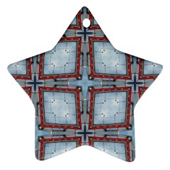 Pattern-cross-geometric-shape Star Ornament (two Sides) by Bedest