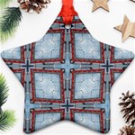 Pattern-cross-geometric-shape Star Ornament (Two Sides) Front