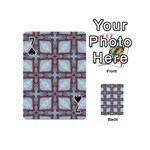 Pattern-cross-geometric-shape Playing Cards 54 Designs (Mini) Front - Spade7
