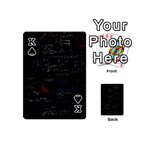 Math Mathematics Pattern Playing Cards 54 Designs (Mini) Front - SpadeK