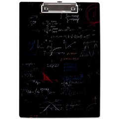 Math Mathematics Pattern A4 Acrylic Clipboard by pakminggu