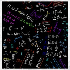 Mathematics  Physics Maths Math Pattern Canvas 12  X 12  by pakminggu