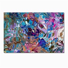 Smudged Postcard 4 x 6  (pkg Of 10) by kaleidomarblingart