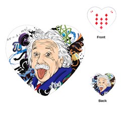 Albert Einstein Physicist Playing Cards Single Design (heart) by Cowasu
