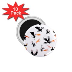 Dragon-phoenix-fire-bird-ancient 1 75  Magnets (10 Pack)  by Cowasu