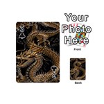 Fantasy Dragon Pentagram Playing Cards 54 Designs (Mini) Front - Club3