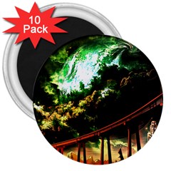 Science-fiction-forward-futuristic 3  Magnets (10 Pack)  by Cowasu