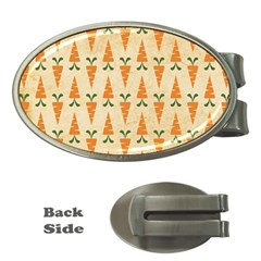 Patter-carrot-pattern-carrot-print Money Clips (oval)  by Cowasu