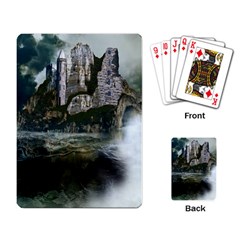Sea-island-castle-landscape Playing Cards Single Design (rectangle) by Cowasu