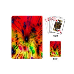 Color-background-structure-lines Playing Cards Single Design (mini) by Cowasu