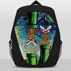 Game Starry Night Doctor Who Van Gogh Parody Backpack Bag by Sarkoni