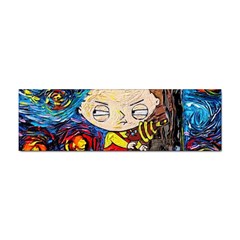 Cartoon Starry Night Vincent Van Gogh Sticker Bumper (10 Pack) by Sarkoni