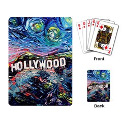 Hollywood Art Starry Night Van Gogh Playing Cards Single Design (rectangle) by Sarkoni